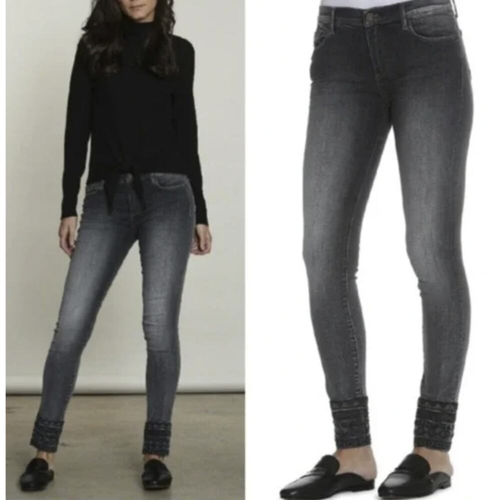 NWT Driftwood Embroidered Skinny Jeans - 26 waist